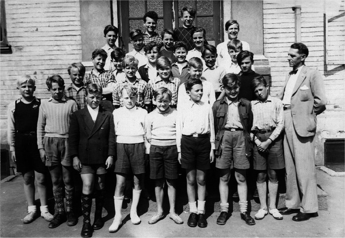 Klasse 7a 1945/46 på Vinderen skole