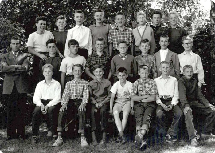 Klasse 7a 1956/57 på Vinderen skole