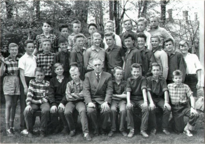 Klasse 7a 1958/59 på Vinderen skole