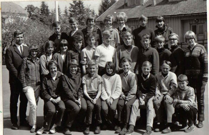 Klasse 7a 1965/66 på Vinderen skole