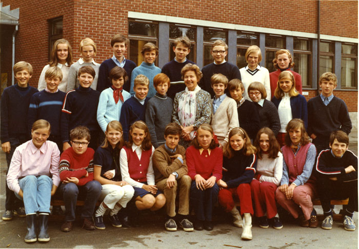 Klasse 7a 1969/70 på Vinderen skole