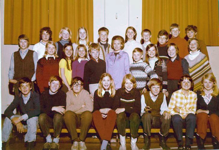 Klasse 7a 1970/71 på Vinderen skole