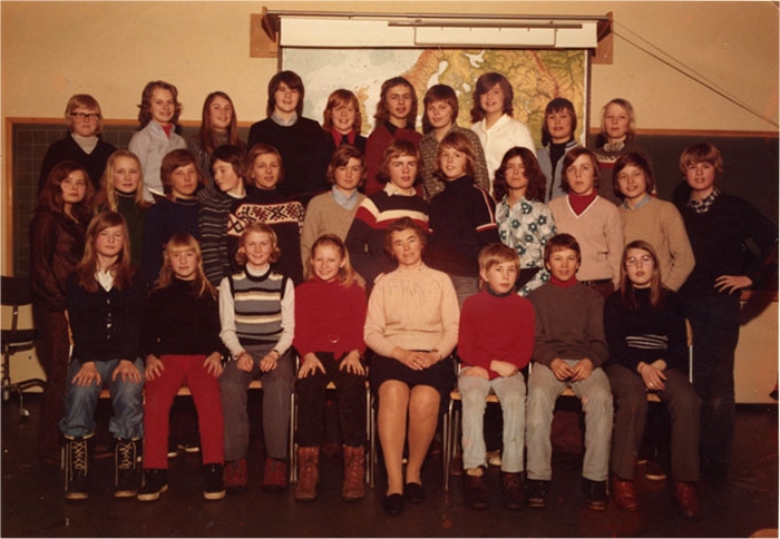 Klasse 7a 1971/72 på Vinderen skole