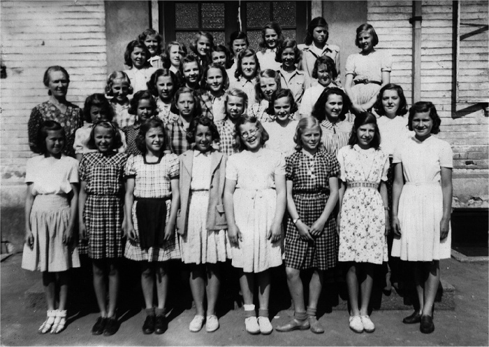 Klasse 7b 1945/46 på Vinderen skole