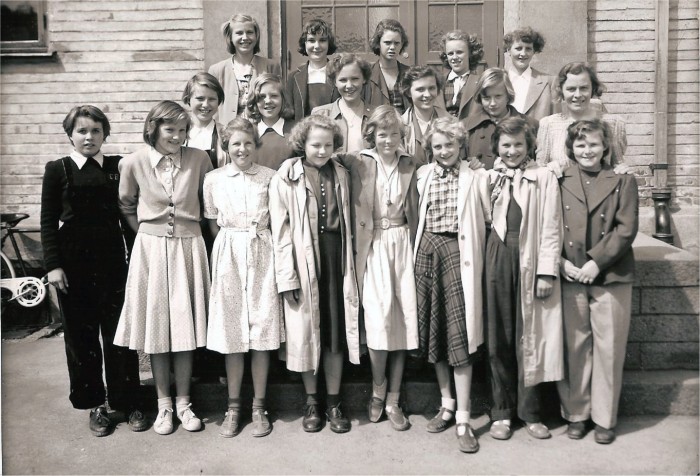Klasse 7b 1949/50 på Vinderen skole