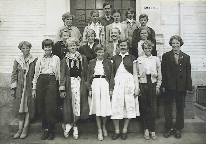 Klasse 7b 1953/54 på Vinderen skole