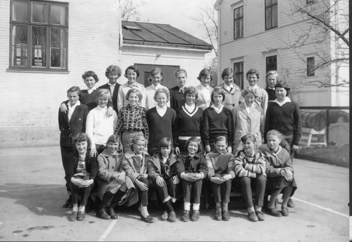 Klasse 7b 1957/58 på Vinderen skole