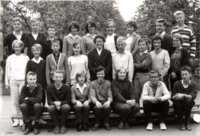 Klasse 7b 1961/62 på Vinderen skole