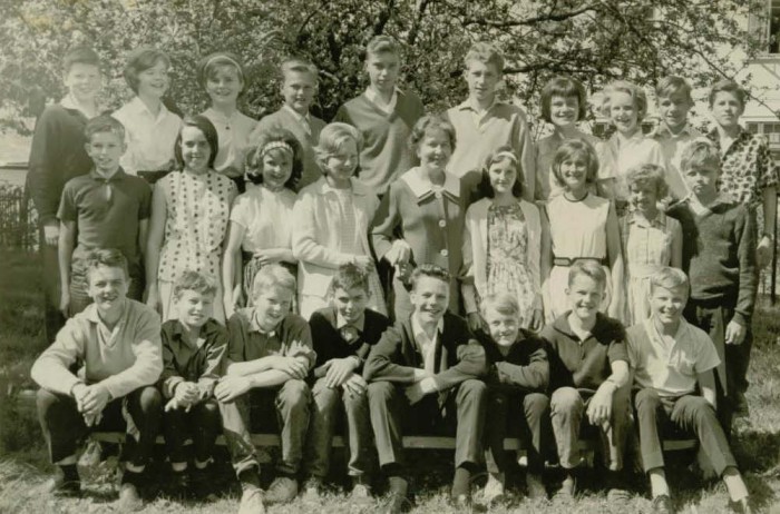 Klasse 7b 1962/63 på Vinderen skole
