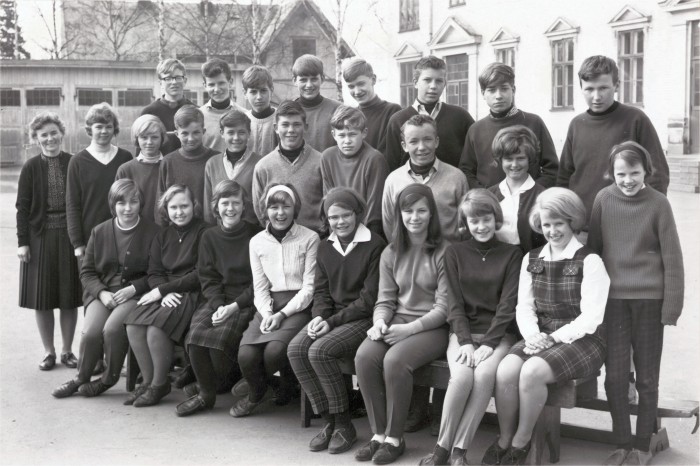 Klasse 7b 1964/65 på Vinderen skole