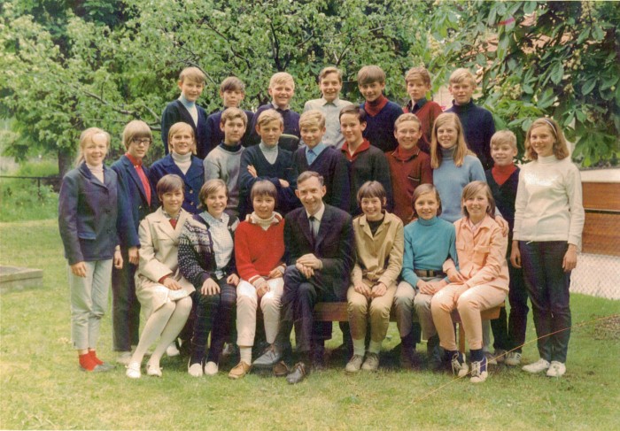 Klasse 7b 1966/67 på Vinderen skole