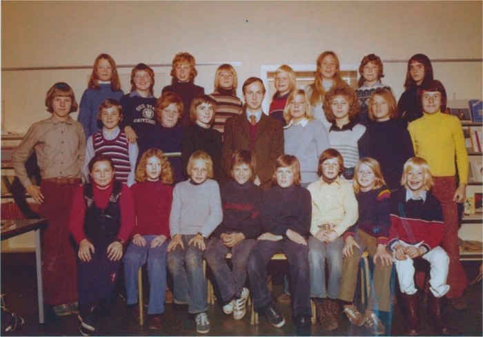 Klasse 7b 1973/74 på Vinderen skole