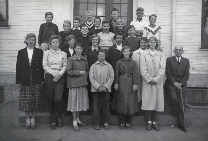 Klasse 7c 1953/54 på Vinderen skole