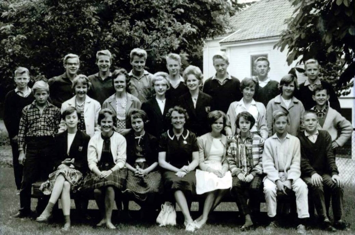 Klasse 7c 1960/61 på Vinderen skole